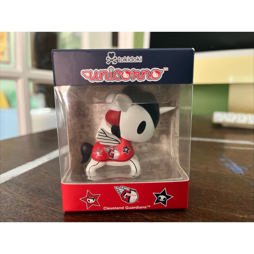 tokidoki x MLB Baseball Cleveland Guardians Unicorno Vinyl Figure Art Toy NIB